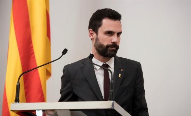 BARCELONA (ESPAÑA), 25.03.2018. El presidente del Parlamento de Cataluña, Roger Torrent.l. Efe