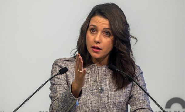 BARCELONA (ESPAÑA), 26.03.2018. La líder de Ciudadanos en Cataluña, Inés Arrimadas, durante la rueda de prensa. Efe