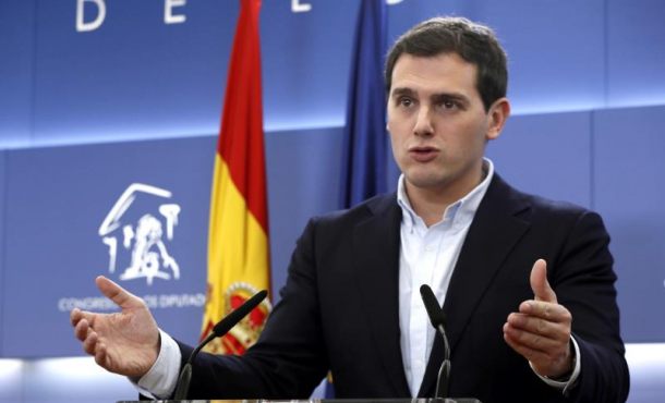 MADRID (ESPAÑA), 02.03.2018. El líder de Ciudadanos, Albert Rivera, durante la rueda de prensa de hoy. Efe