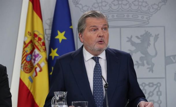 MADRID (ESPAÑA), 27.03.2018. El ministro Portavoz Iñigo Méndez de Vigo, durante la rueda de prensa posterior al Consejo de Ministros, celebrado en el Palacio de La Moncloa. Efe.
