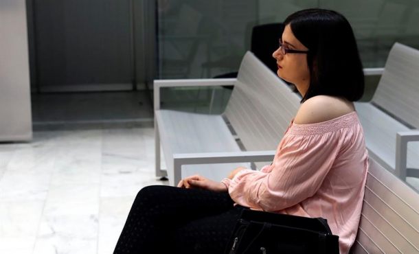 MADRID (ESPAÑA), 32.03.2017. En la foto, la tuitera Cassandra, durante la vista de su juicio en la Audiencia Nacional. Efe