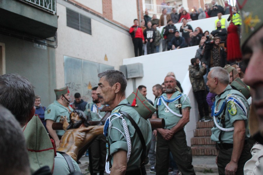 PALAFOLLS (CATALUÑA) ESPAÑA, 29.03.2018. Miles de personas reciben a la Legión y su 'Cristo ' y 'Virgen'. Lasvocesdelpueblo (26)
