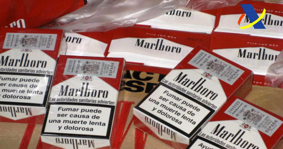 Vista del Tabaco de contrabando intervenido por los técnicos y aduana de la Agencia Tributaria. Archivo Efe