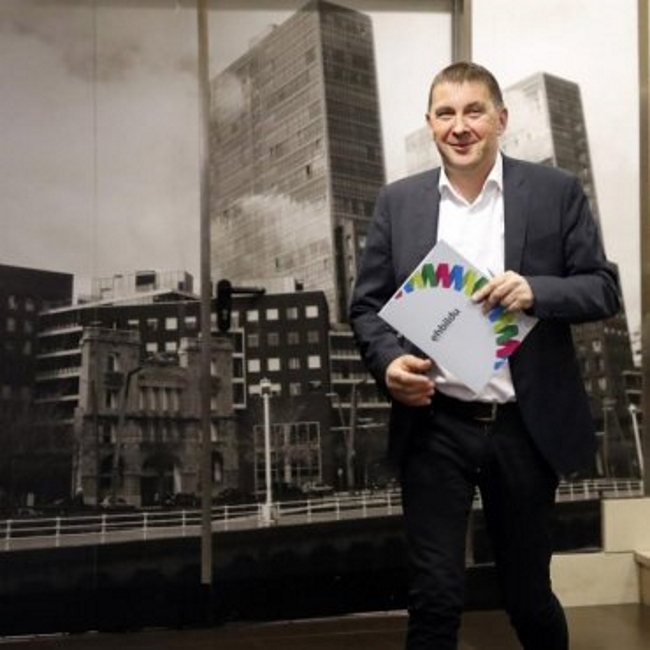 BILBAO (ESPAÑA), 20.04.2018. El coordinador general de EH Bildu, Arnaldo Otegi, considera que el comunicado difundido hoy por ETA. Efe
