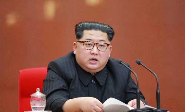 COREA DEL NORTE, 21.04.2018. A photo released by the North Korean Central News Agency (KCNA), the state news agency of North Korea, shows a plenary meeting of the Central Committee. Efe