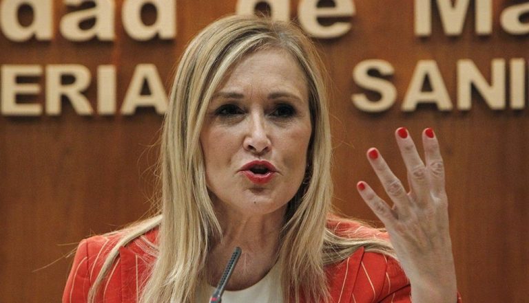 FOTOGRAFÍA. MADRID (REINO DE ESPAÑA), 25 DE ABRIL DE 2018. La ex presidente de la Comunidad de Madrid, Cristina Cifuentes, dimitida hoy, 25.04.2018 tras filtrarse un vídeo de ella pillada robando en Eroski Madrid. Efe