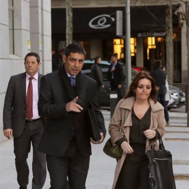 MADRID (ESPAÑA), 16.04.2018. El ex mayor de los Mossos Josep Lluis Trapero, a su llegada hoy a la Audiencia Nacional. Efe