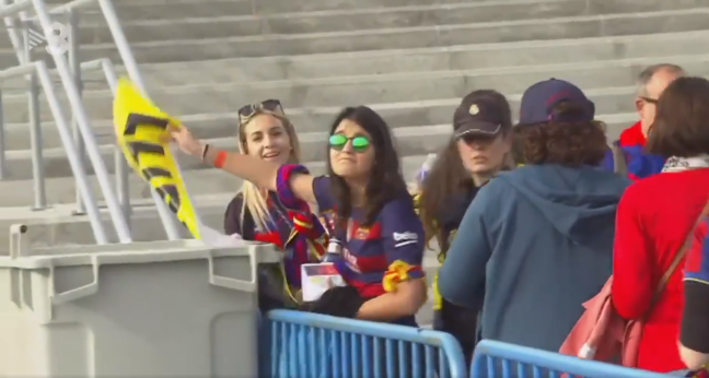 MADRID (ESPAÑA), 21.04.2018. Final copa del Rey entre Sevilla y FC Barcelona en el estadio de Atlético de Madrid hoy en la capital de España. Lasvocesdelpueblo