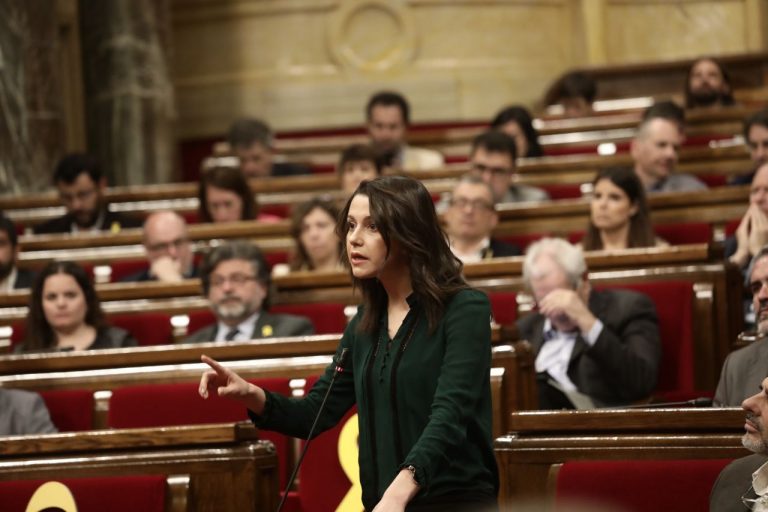 Arrimadas: «Ante la inacción de Rajoy» recurriremos «al TC el voto de Puigdemont y Comín»
