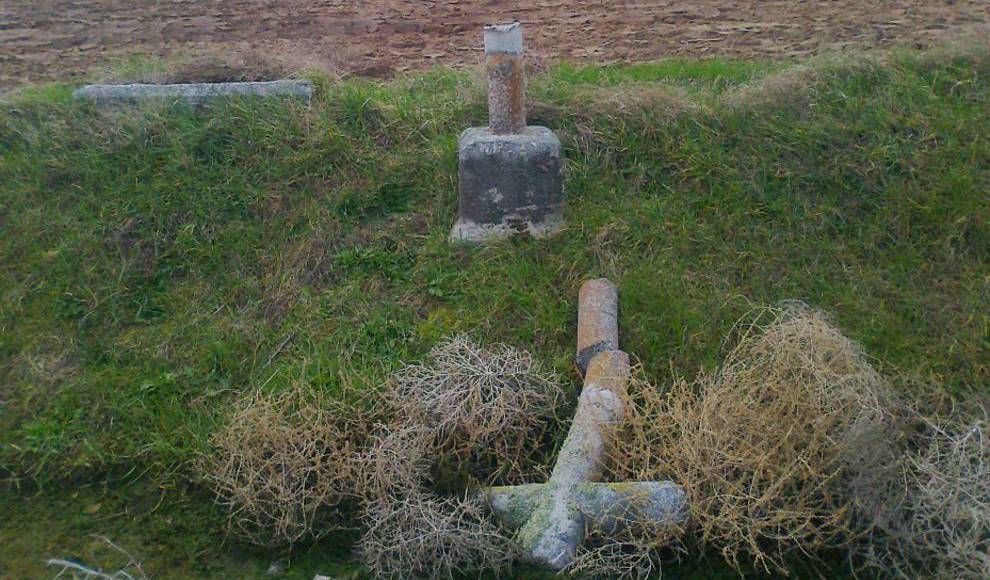 Ávila (España), 31.03.2018. Comunidad San Esteban denuncia en su cuenta Facebook el ataque al Viacrucis Vega de Santa María (Ávila) con dos fotografías. Lasvocesdelpueblo