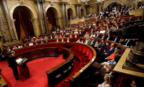 BARCELONA (ESPAÑA), 12.05.2018. El candidato de Convergencia-JxCat a ser investido presidente de la Generalidad, el neonazi Quim Torra. Efe