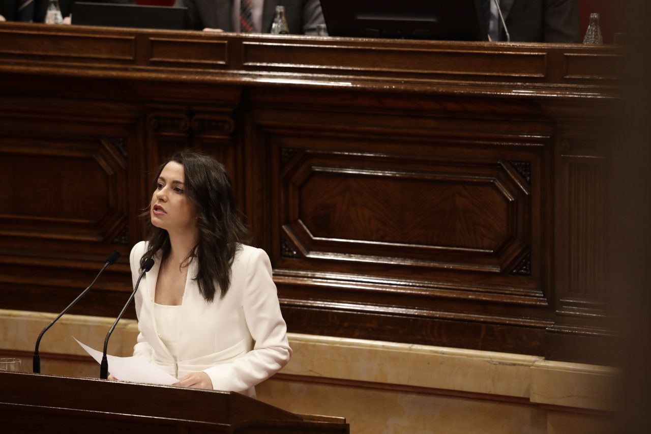 BARCELONA (ESPAÑA), 12.05.2018. la líder de Ciudadanos (Cs) en Cataluña y portavoz nacional del partido, Inés Arrimadas.Lasvocesdelpueblo