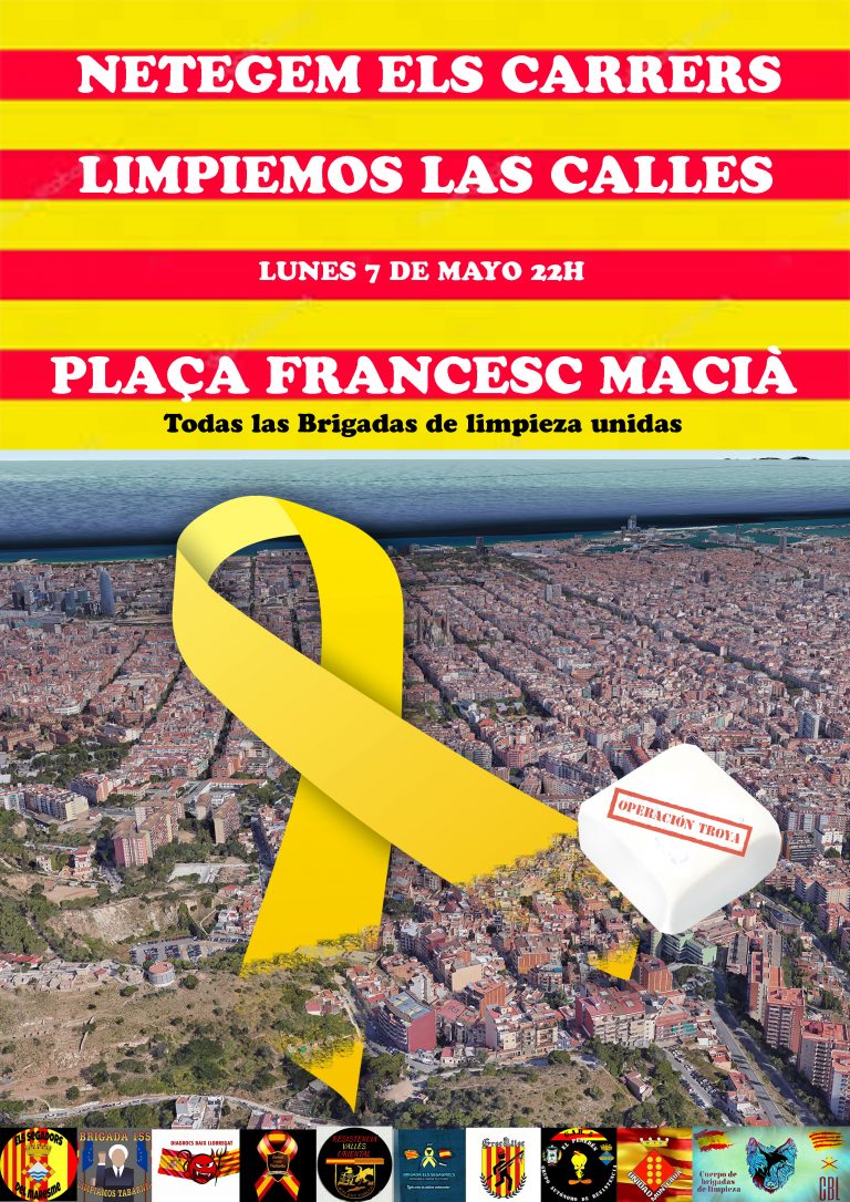 Cartel de la «Operación Troya» contra la contaminante amarilla neonazi republicana