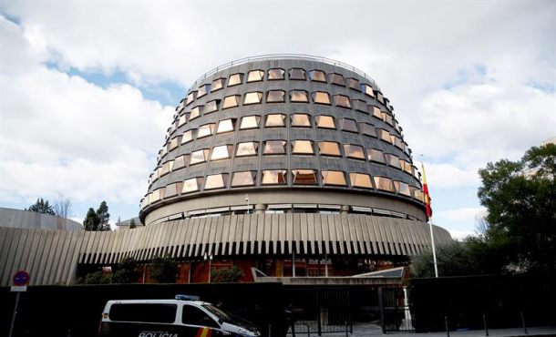 Fachada de la sede de la máxima institución judicial de España, Tribunal Constitucional. MADRID (ESPAÑA), VIERNES 04.05.2018. Efe