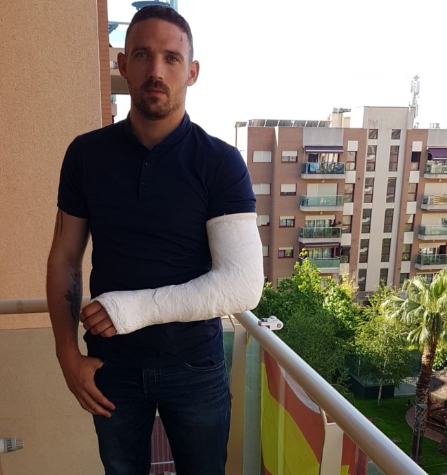 MANRESA (BARCELONA) ESPAÑA, 19.05.2018. El activista español en Cataluña, presidente de la entidad constitucionalista y fundador (GDR), Jaime Vizern López. Lasvocesdelpueblo - copia