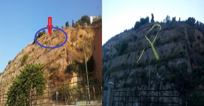 ARANYS DE MAR (BARCELONA) ESPAÑA, 26.06.2018. Combo de fotografías del antes y después de la «Operación Montaña Rusa» que liberó Arenys de Mar. Lasvocesdelpueblo