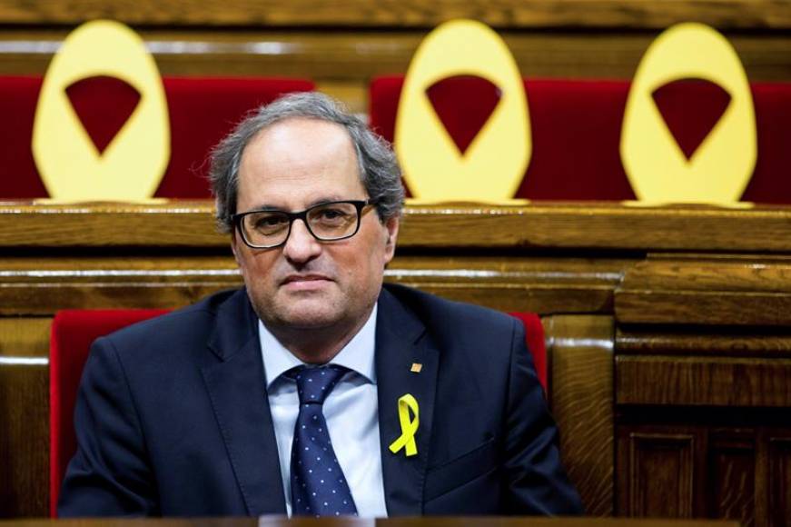 BARCELONA (ESPAÑA), 20.06.2018. El neonazi actual presidente de la Generalidad de Cataluña Quim Torra. Efe.