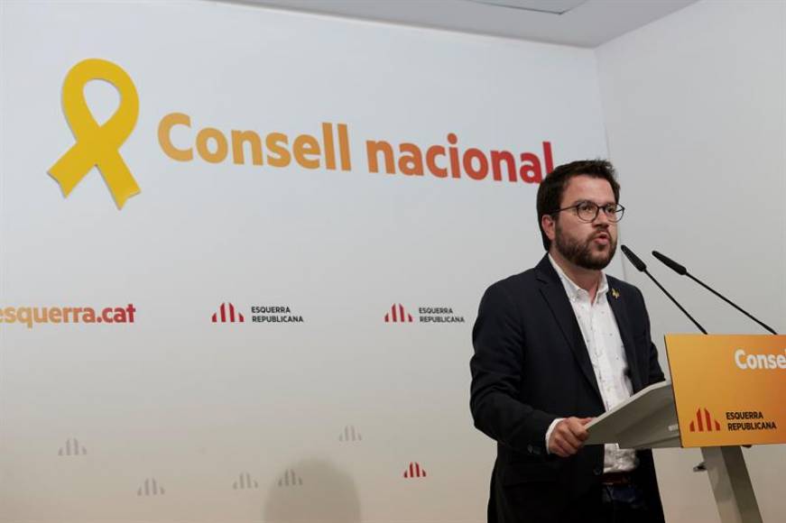 BARCELONA (ESPAÑA), 22.06.2018. El vicepresidente del Gobierno de la Generalidad de Cataluña y presidente adjunto de ERC, Pedro (Pere) Aragonès Garcia. Efe