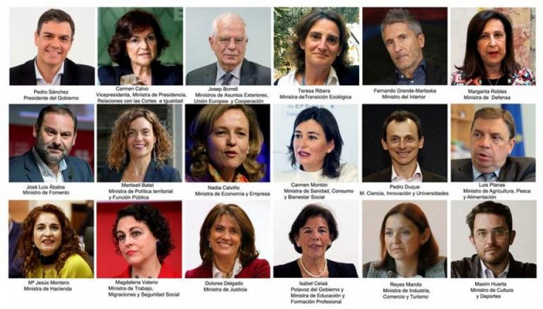 El nuevo Gobierno de España, con 25 Secretarías de Estado