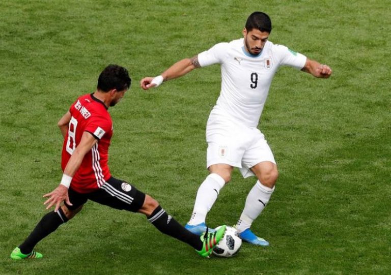 (Rusia 2018) Egipto y Uruguay empatan sin goles al descanso