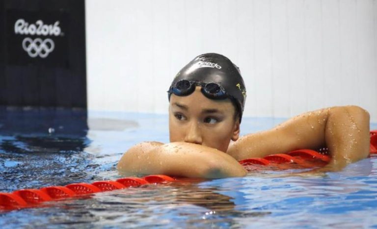 La española África Zamorano, una de las grandes figuras de la floreciente natación española