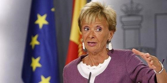 La que fue vicepresidenta en el Gobierno de José Luis Rodríguez Zapatero , María Teresa Fernández de la Vega (PSOE), ha vuelo. Efe