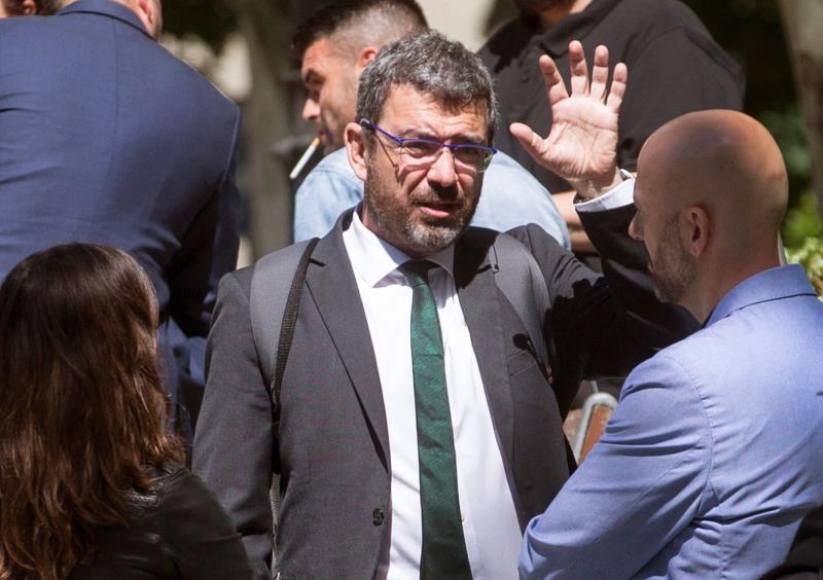 MADRID (ESPAÑA), 11.06.2018. El exresponsable económico y jurídico de CDC, Francesc Sánchez, a su salida de la Audiencia Nacional. Efe