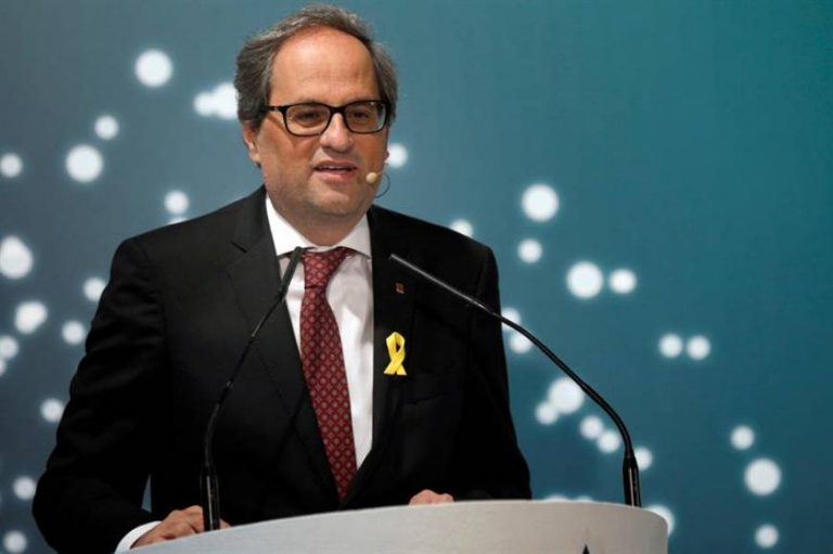 Torra pedirá a Sánchez «que asuma riegos» y permita la independencia de Cataluña