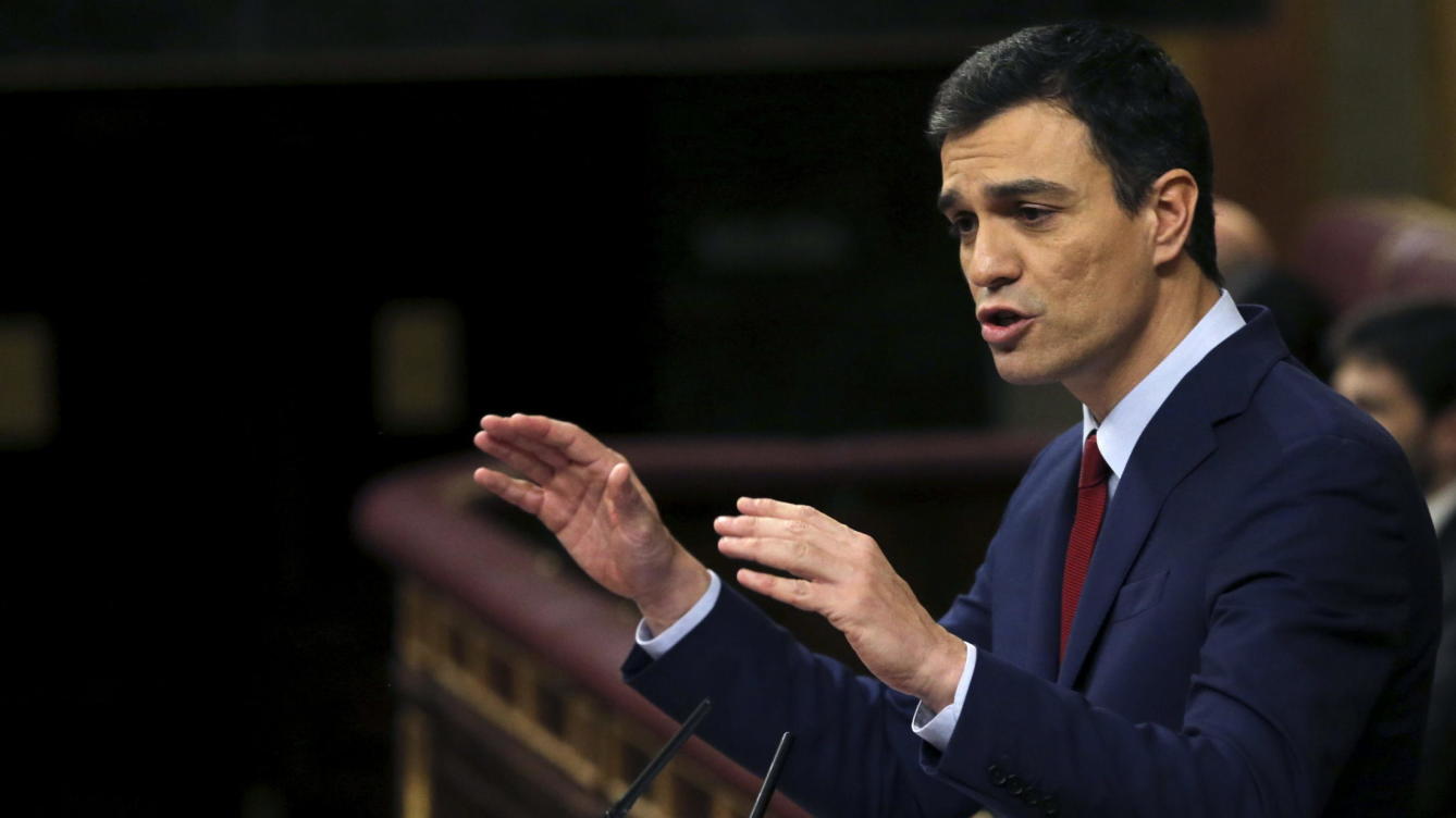 CONGRESO D ELOS DIPUTADOS (MADRID) ESPAÑA, Año 2017. El secretario general del PSOE, Pedro Sánchez, durante su discurso en el debata sobre el Estado de la nación. Efe