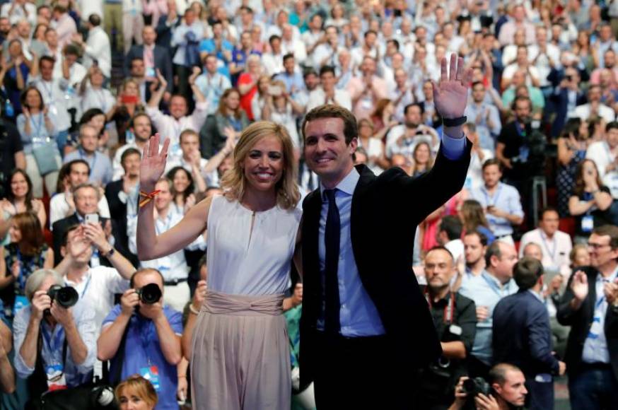 CONGRESO EXTRAORDINARIO DEL PP PARA LA SUCCESIÓN DEL DIMITIDO MARIANO RAJOY BREY (MADRID) ESPAÑA, 21.07.2018. El palentino Pablo Casado ha sido elegido hoy nuevo presidente del PP. Efe