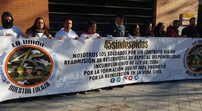«45 Sin Despidos» denuncia en un informe el impacto del despido a los 45 años en Ejército