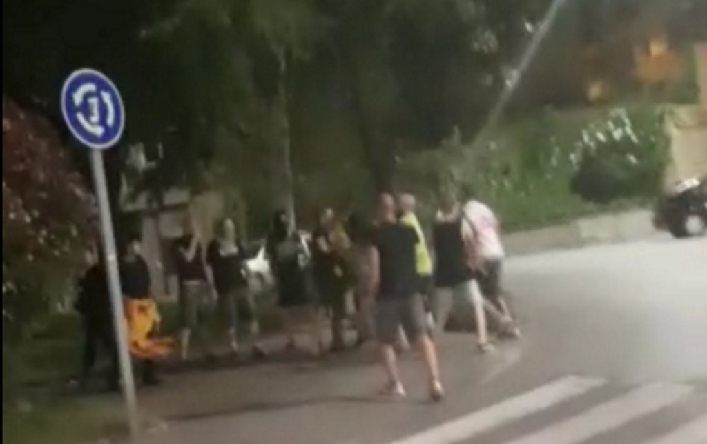 FOTOGRAFÍA. PLAZA ONCE DE SEPTIEMBRE DE MANRESA (MANRESA) BARCELONA (ESPAÑA), 30.07.2018. Vista de un catalán linchado por los escuadrones de la muerte del fascismo. Ñ pueblo