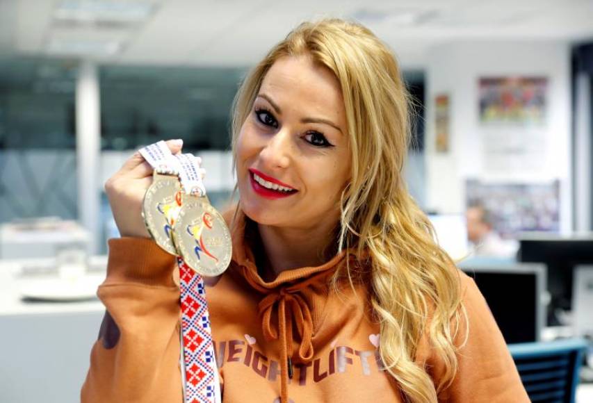 La medallista olímpica, campeona del mundo y cinco veces campeona de Europa en halterofilia, Lydia Valentín. Archivo Efe