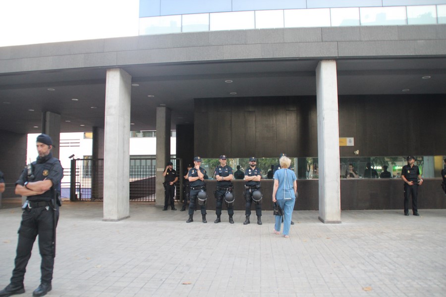 SAN MARTÍN (BARCELONA) ESPAÑA, 17.07.2018. Las imágenes muestran el rencor y el dio de fascistas hacia España. Lasvocesdelpueb (221)