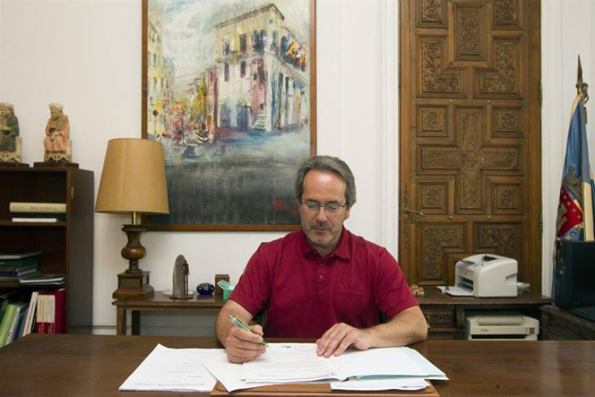 ZAMORA (ESPAÑA). El nuevo alcalde de Zamora, Francisco Guarido, de IU. Hoy, domingo, 15 de julio de 2018, el alcalde de Zamora, Francisco Guarido (IU). Efe