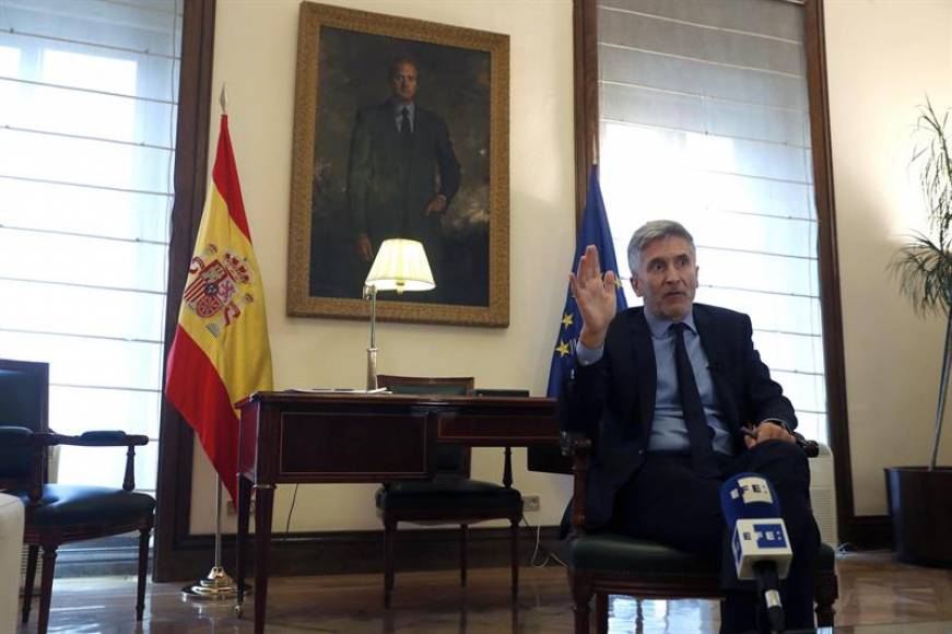 04.08.2018. El ministro del Interior, Fernando Grande-Marlaska, en una entrevista con Efe. Desde su departamento se trabaja además para. Efe