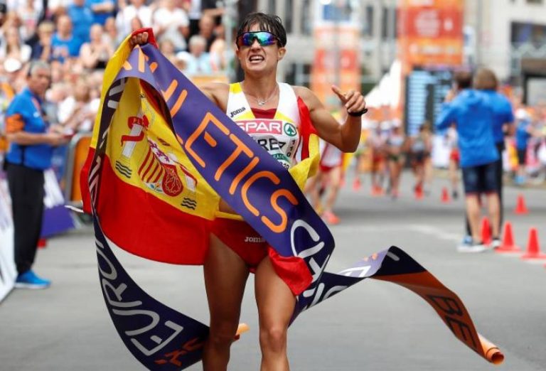 La española María Pérez, campeona de Europa de 20 km marcha