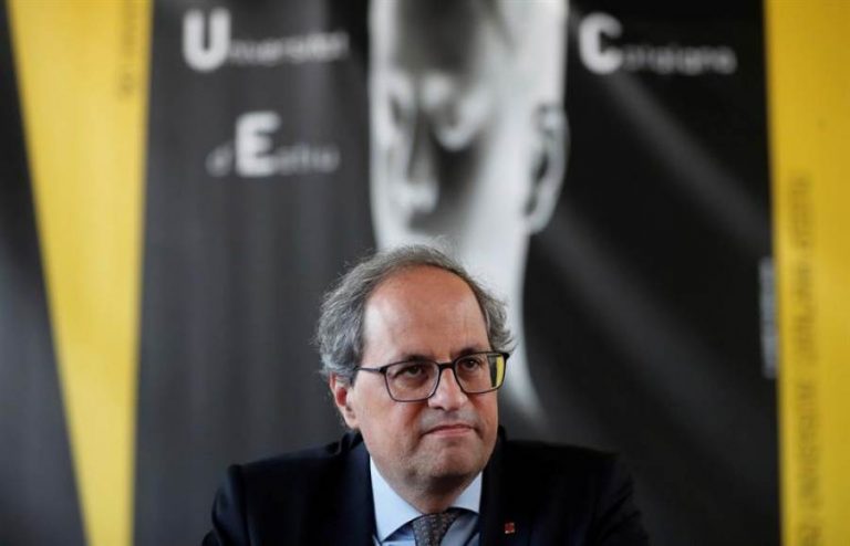 Torra, asustado ante el aviso del Gobierno: Un nuevo 155 en Cataluña