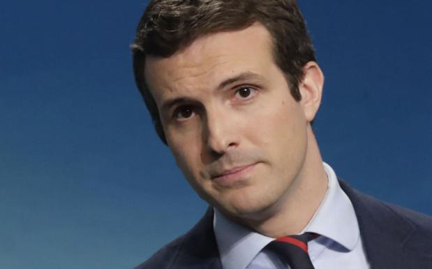 ESPAÑA, AÑO 2018. El nuevo presidente del PP, Pablo Casado. Este hombre podría ser inhabilitado de 3 a 7 años por tener un máster falso, según Exposición Razonada'. Efe