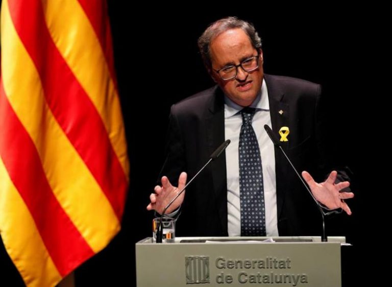 Torra: «Pido a Sánchez que no se deje arrastrar por VOX» y proponga referéndum en Cataluña