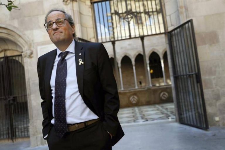 Torra: «Cataluña no está dividida», queremos la independencia como «solución política»