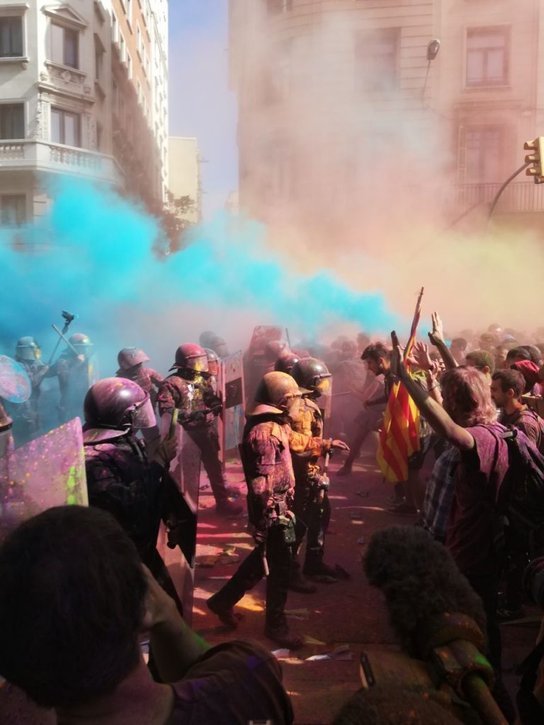 Todos los detenidos independentistas del 29-S, acusados de atentado contra la autoridad
