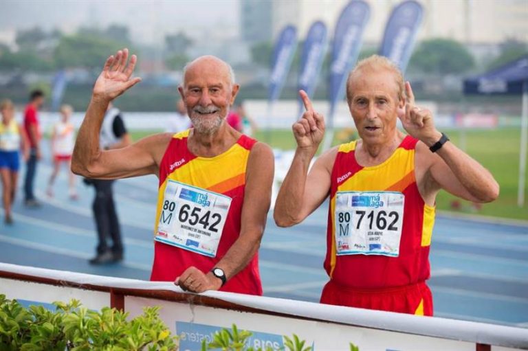 Competiendo a sus 80 años en el Mundial de Atletismo