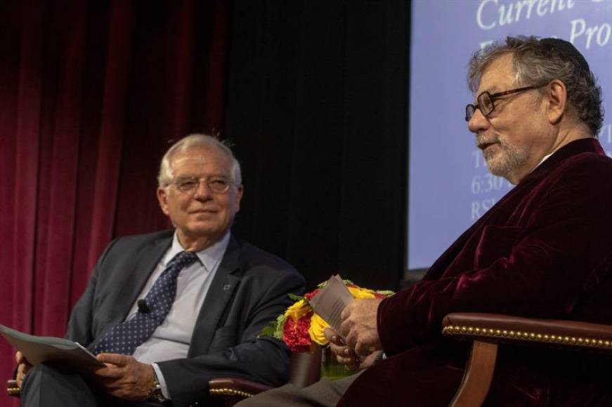 NUEVA YORK (USA), 20.09.2018. Efe ministro español de Asuntos Exteriores, Josep Borrell, participa durante una conferencia. Efe