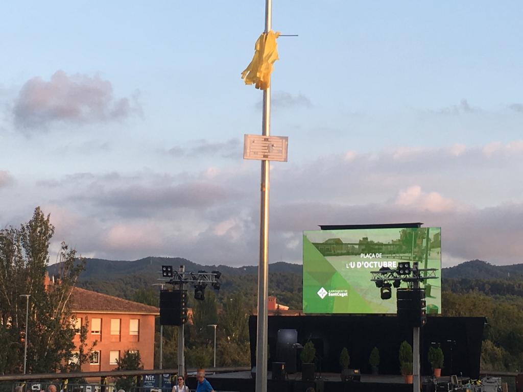 SAN CUGAT DEL VALLÉS (BARCELONA) ESPAÑA, Vista de la que era hasta la fecha de hoy, 16 de septiembre de 2018, la Plaza del Rey. Lasvocesdelpueblo (1)