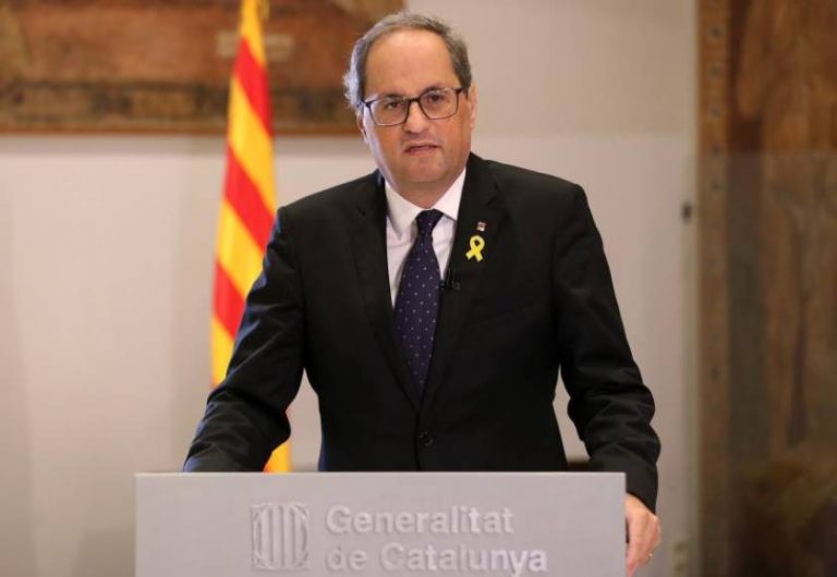 Torra: «El Juicio de presos independentistas es una farsa que va contra toda Cataluña»