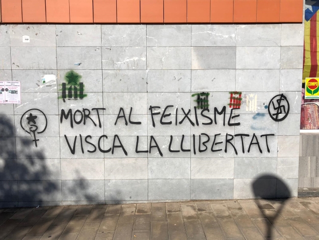 EL BAGES (MANRESA), 15.10.2018. El independentismo señala con estrella de david a españoles en El Bages. Ñ Pueblo (13)