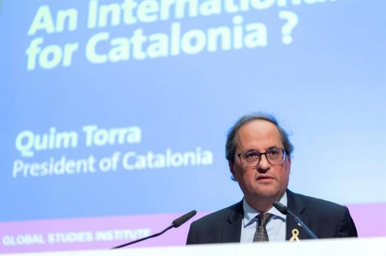 Los suizos denuncian ante su ministra el discurso del «xenófobo Torra» en Ginebra