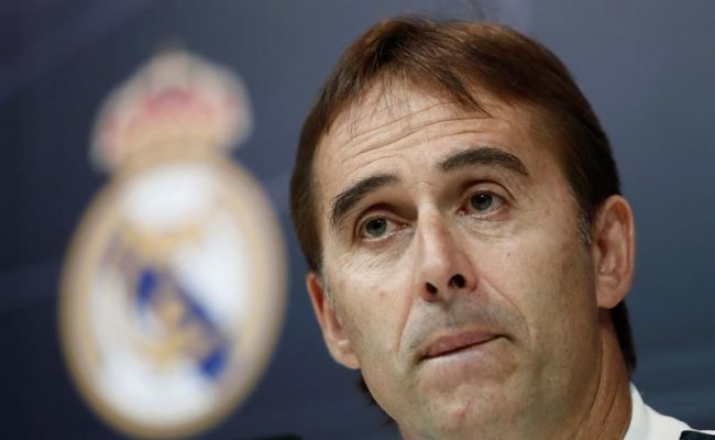 MADRID (ESPAÑA), 27.10.2018. El entrenador del Real Madrid, Julen Lopetegui, en rueda de prensa previa al partido de Liga que mañana disputarán frente al FC Barcelona. Efe