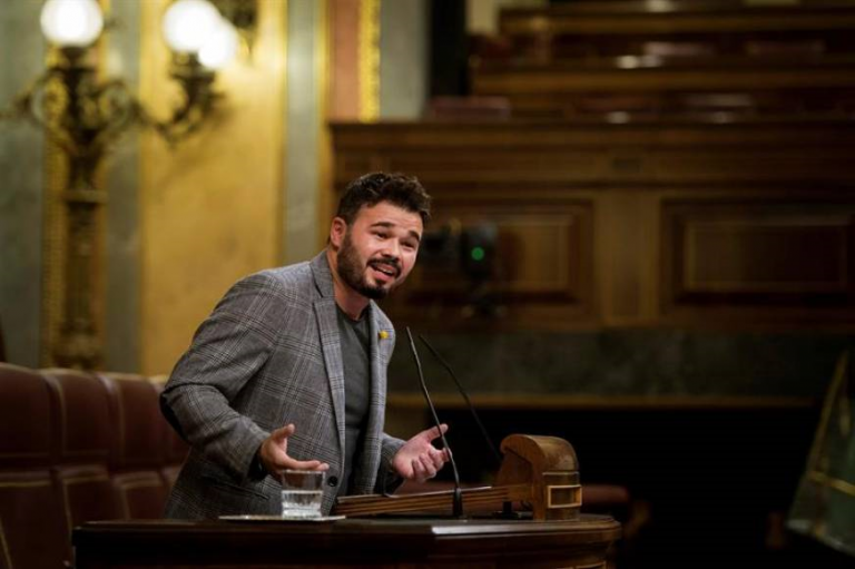 Rufián: «Se cumple 1 año del secuestro» de líderes «independentistas» por los españoles